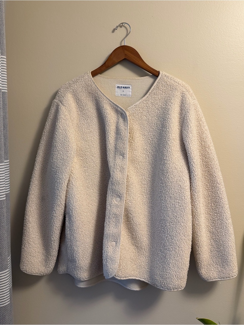Old Navy Sherpa Button Jacket